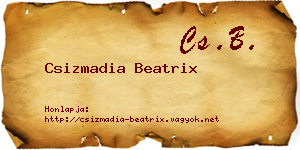 Csizmadia Beatrix névjegykártya